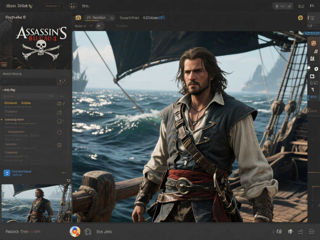 《刺客信条4 黑旗》重制版开发画面曝光：传奇再启航！
